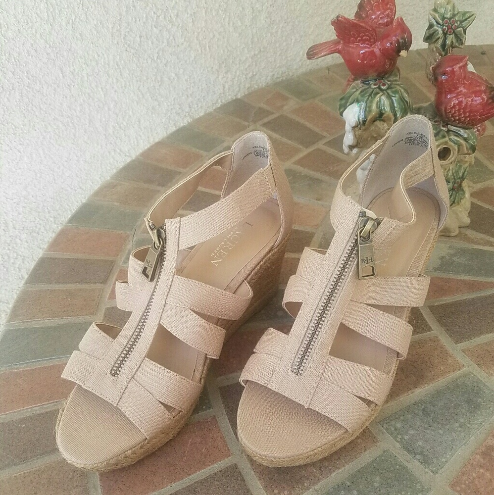 Ralph  Lauren Platform Wedge Sandals
